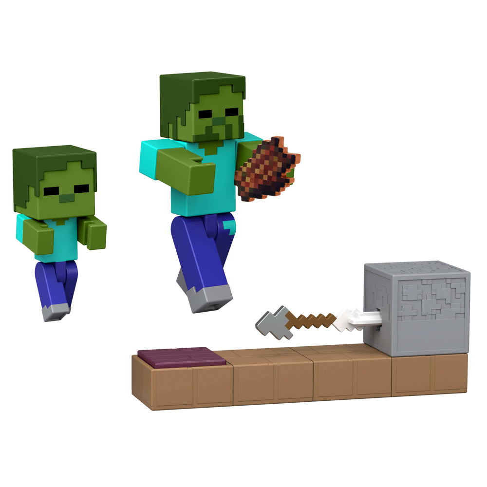 Minecraft Redstone Zombie Arrow Trap Figure toy