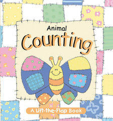 Mini Lift-The-Flap Patchwork Board Book Animal Counting