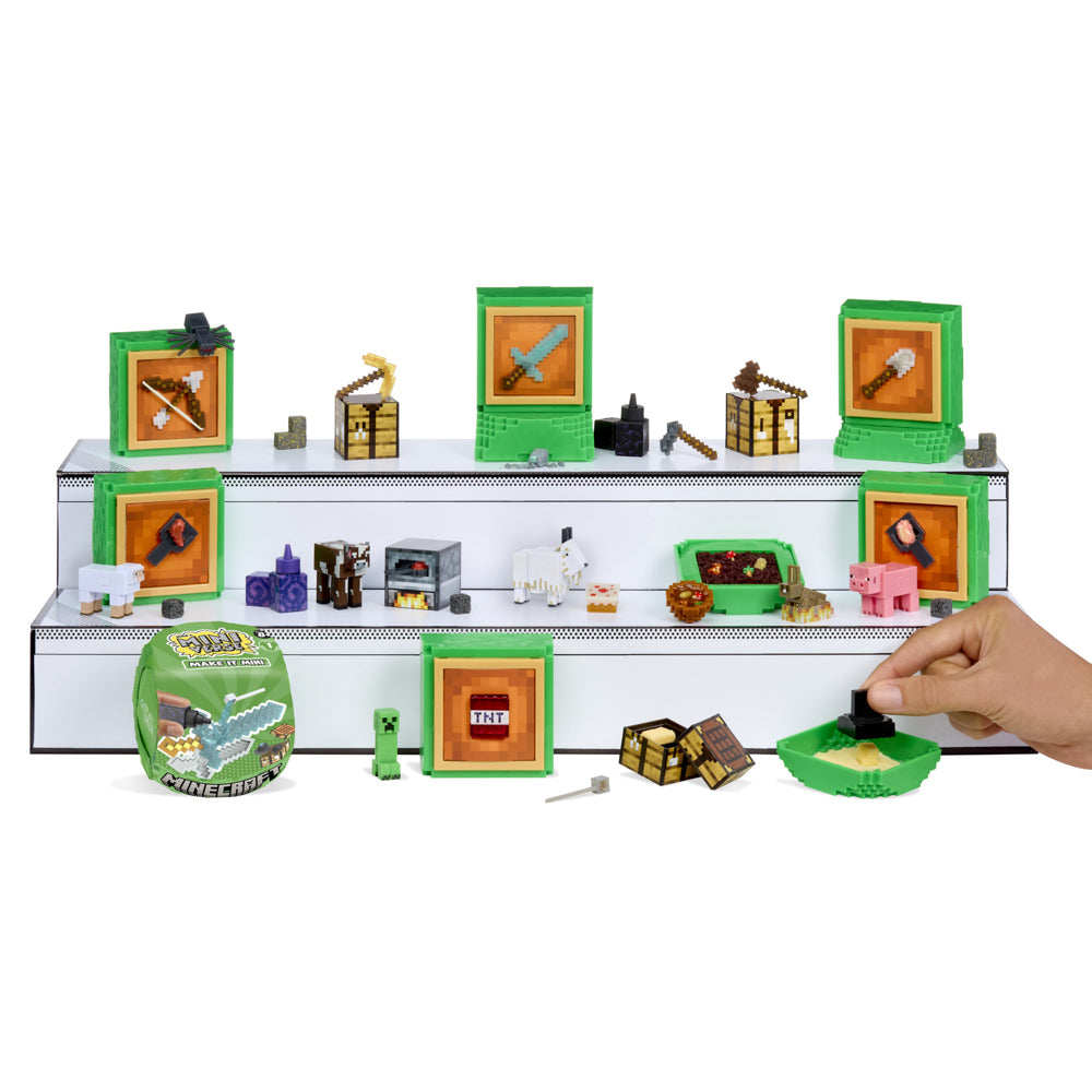 Collect all of the Miniverse Make It Mini Minecraft craft toys