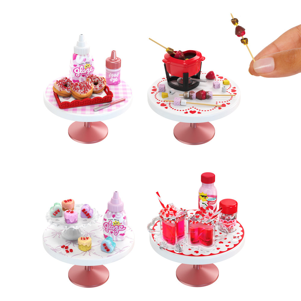 Collect all Miniverse Make It Mini With Love blind bag toys - donuts, fondue, hearts and drinks.