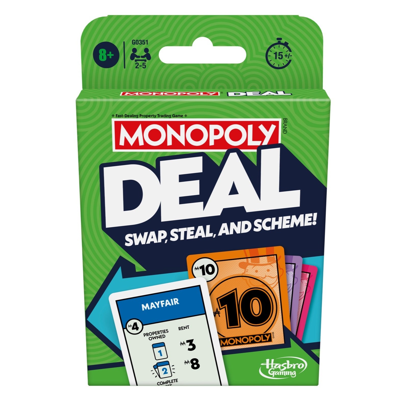 Monopoly Deal Card Game for ages 8+