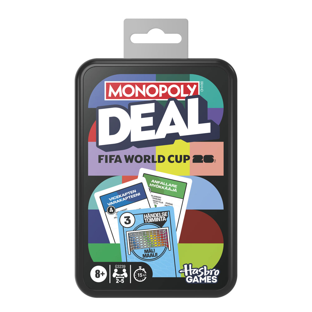 Monopoly Deal FIFA Edition Card Game Set, in packaging