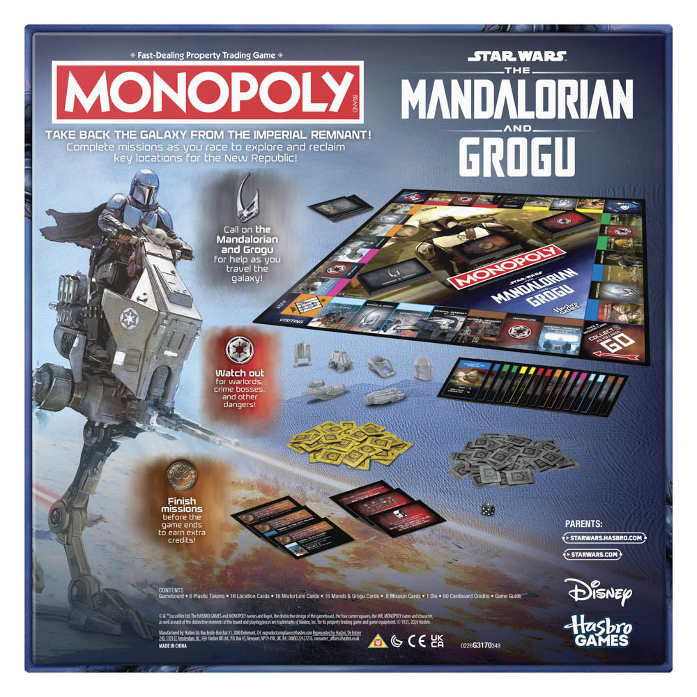 Monopoly Star Wars The Mandalorian and Grogu board game