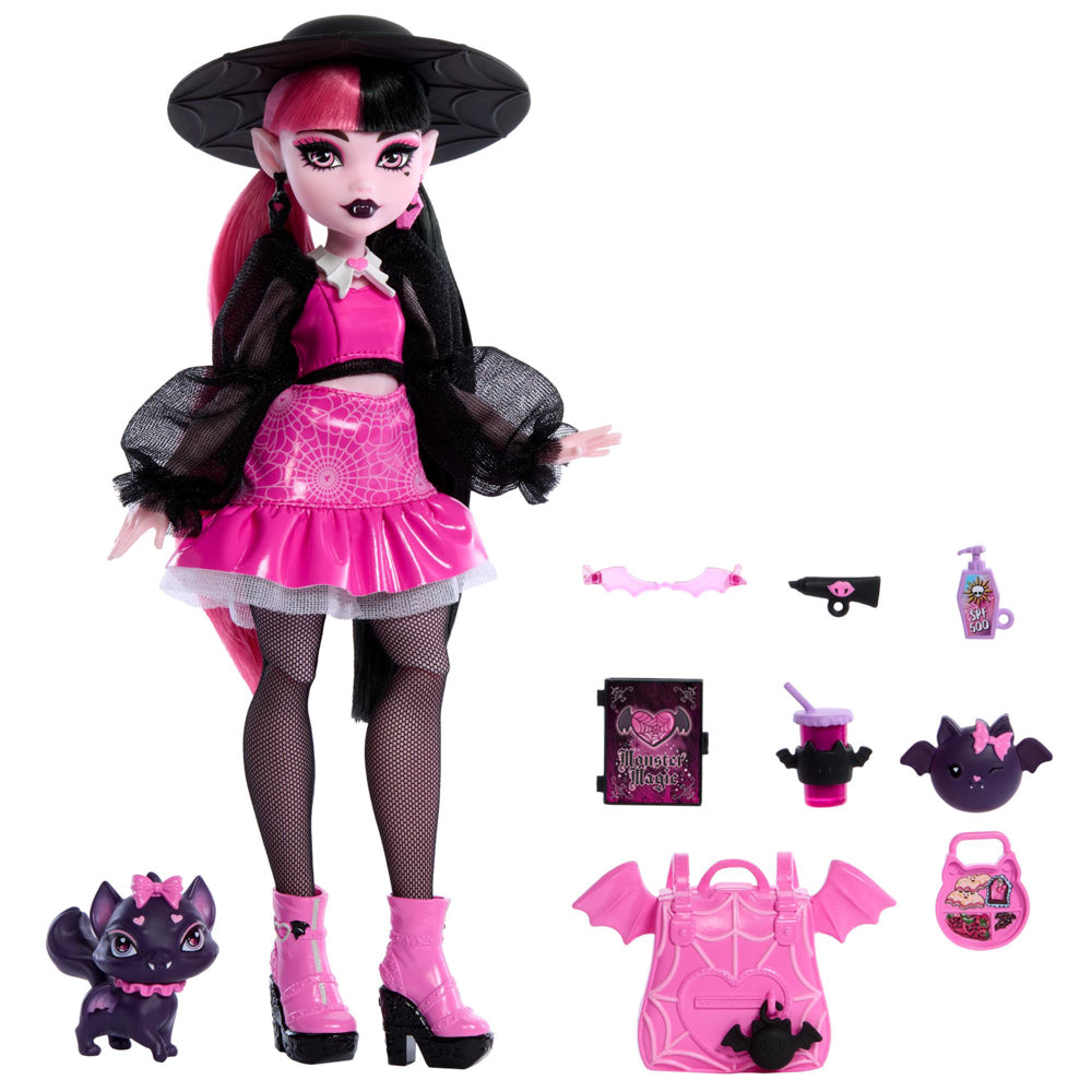 Monster High Fashion Doll - Draculaura with Hat.