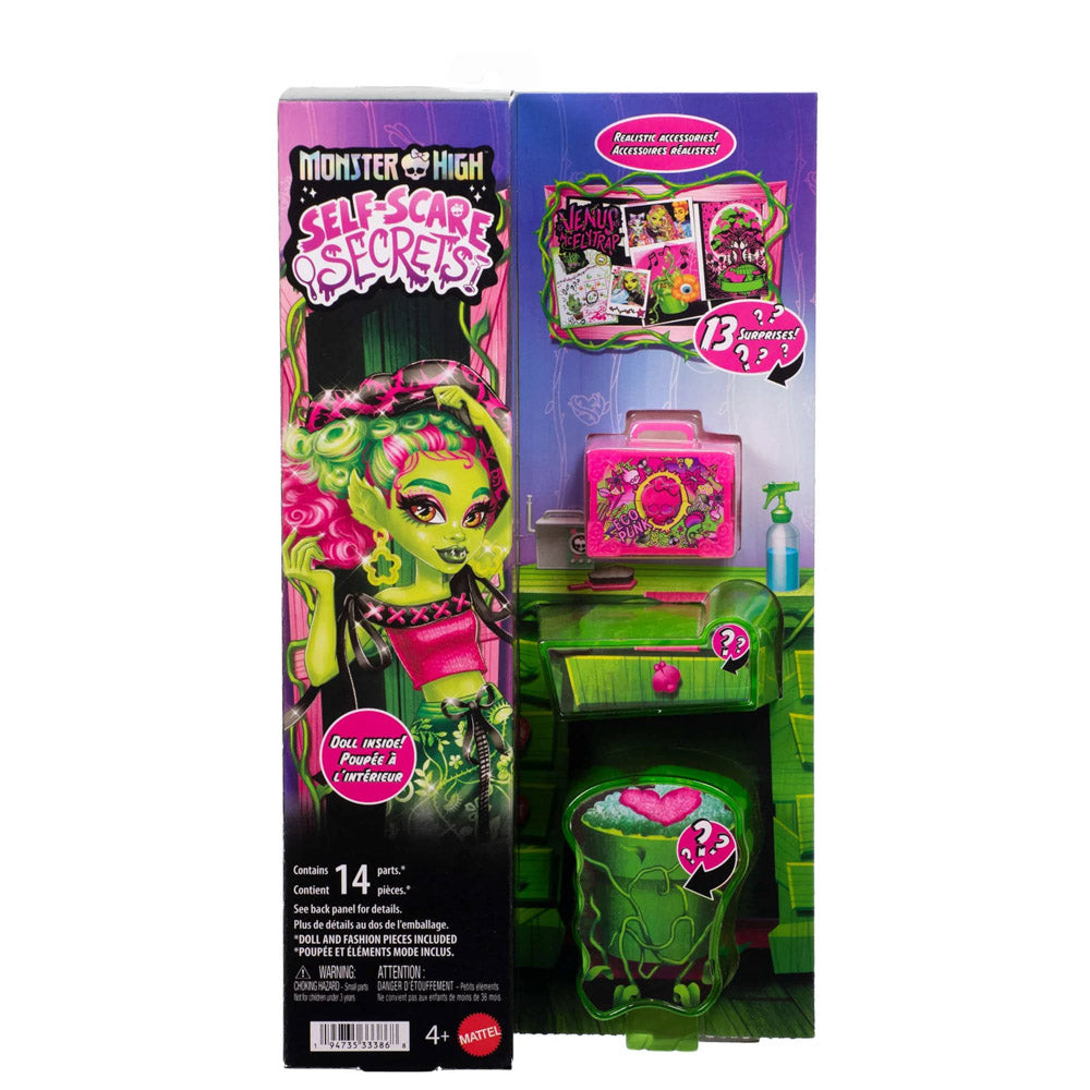 Monster High Self-Scare Secrets Fashion Doll - Venus Mcflytrap toy.