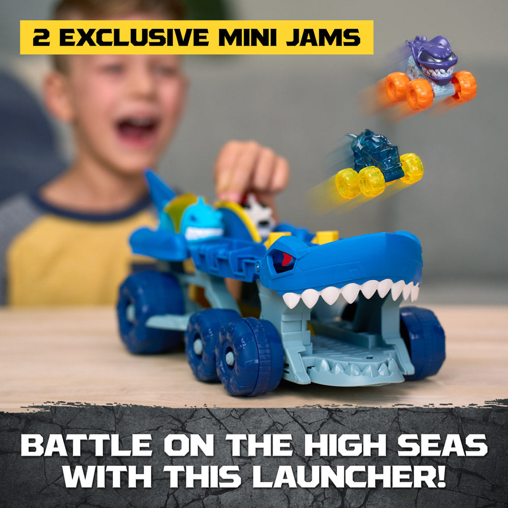 Monster Jam Mini Jams Megalodon Squid Takedown Playset