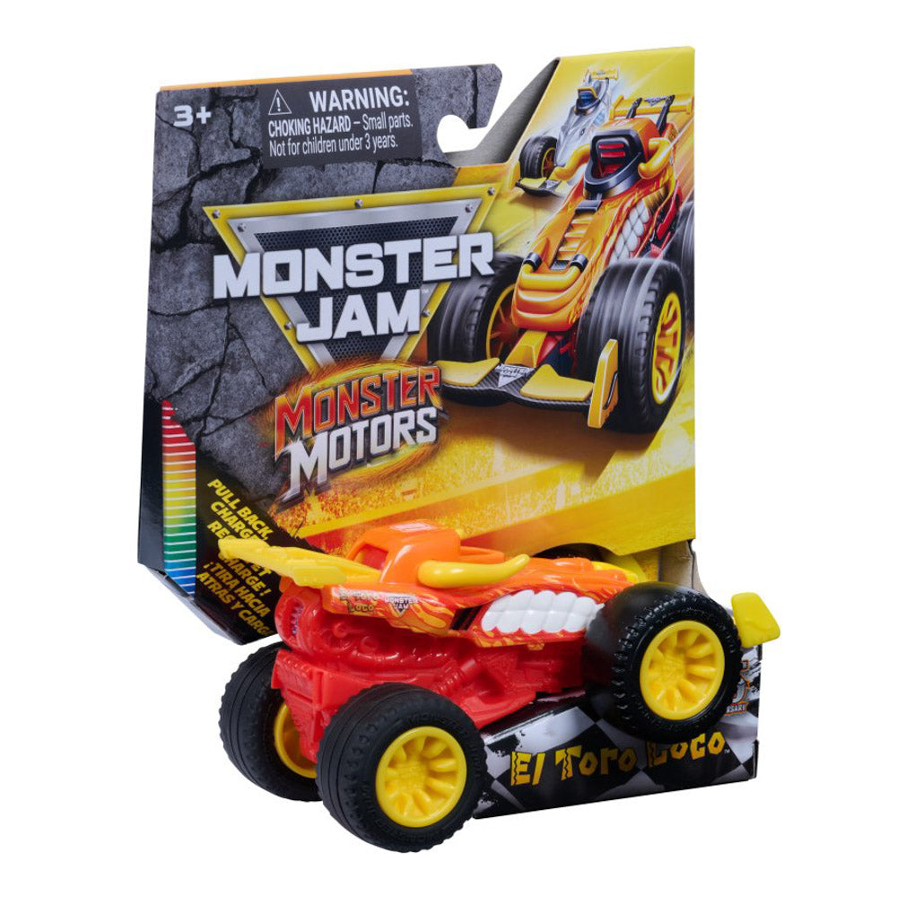 Monster Jam 1:64 Monster Motors Toy Trucks - Assorted.