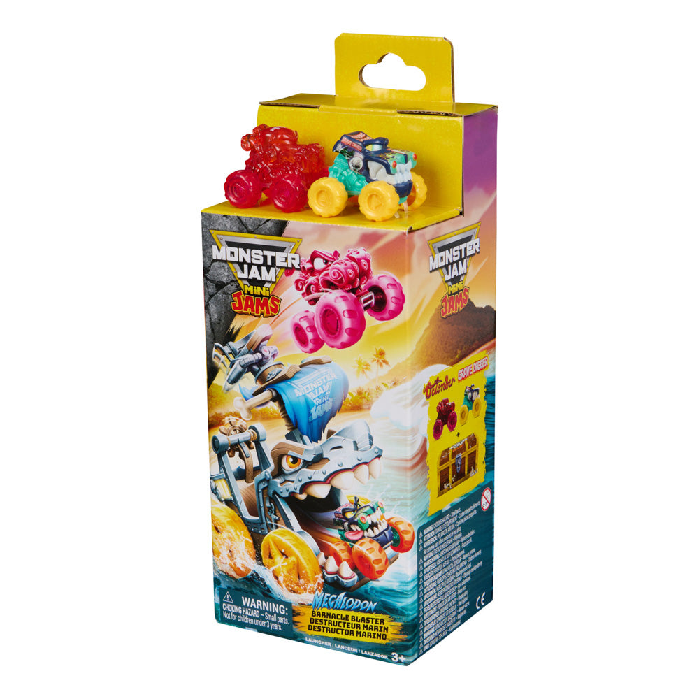 Monster Jams Mini Jams Playset - Megalodon Barnacle Blaster.