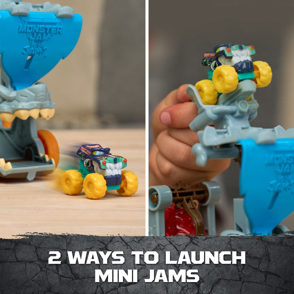 Monster Jams Mini Jams Playset - Megalodon Barnacle Blaster.