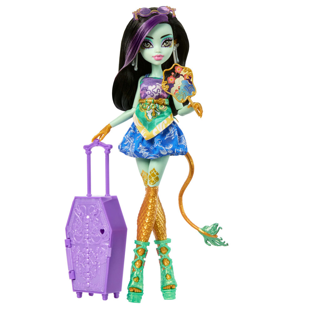 Monster High Skulltimate Secrets Gore-geous Oasis Series 7 Jinafire Long doll with green skin
