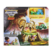 Monster Jam: Mini Jams Crash & Crumble Jungle Toy Truck Playset, in packaging
