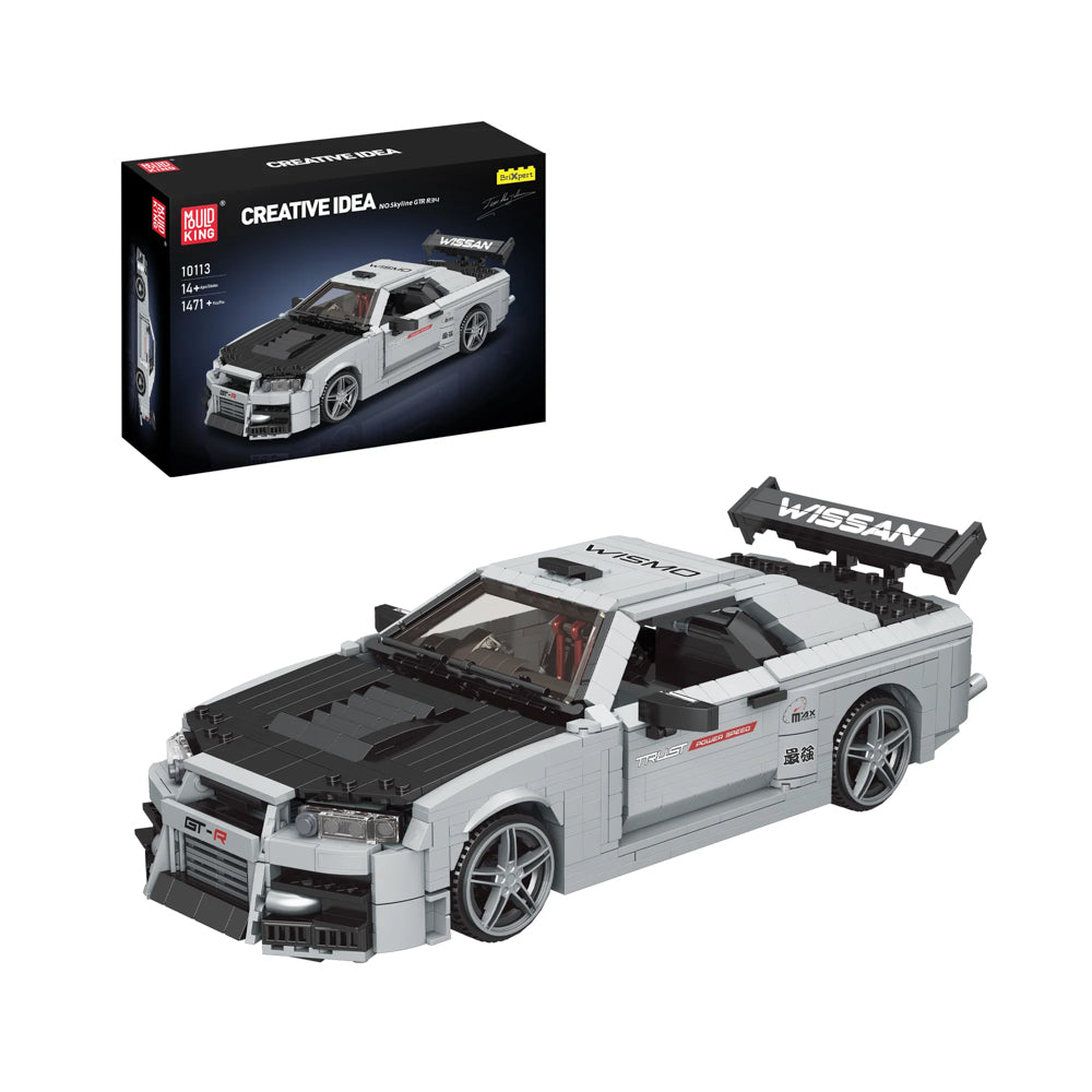 Mould King Skyline GTR R34 Car Model Building Kit.