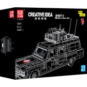 Mould King 10071 Ghost Hunter Bus Model Building Set, in packaging