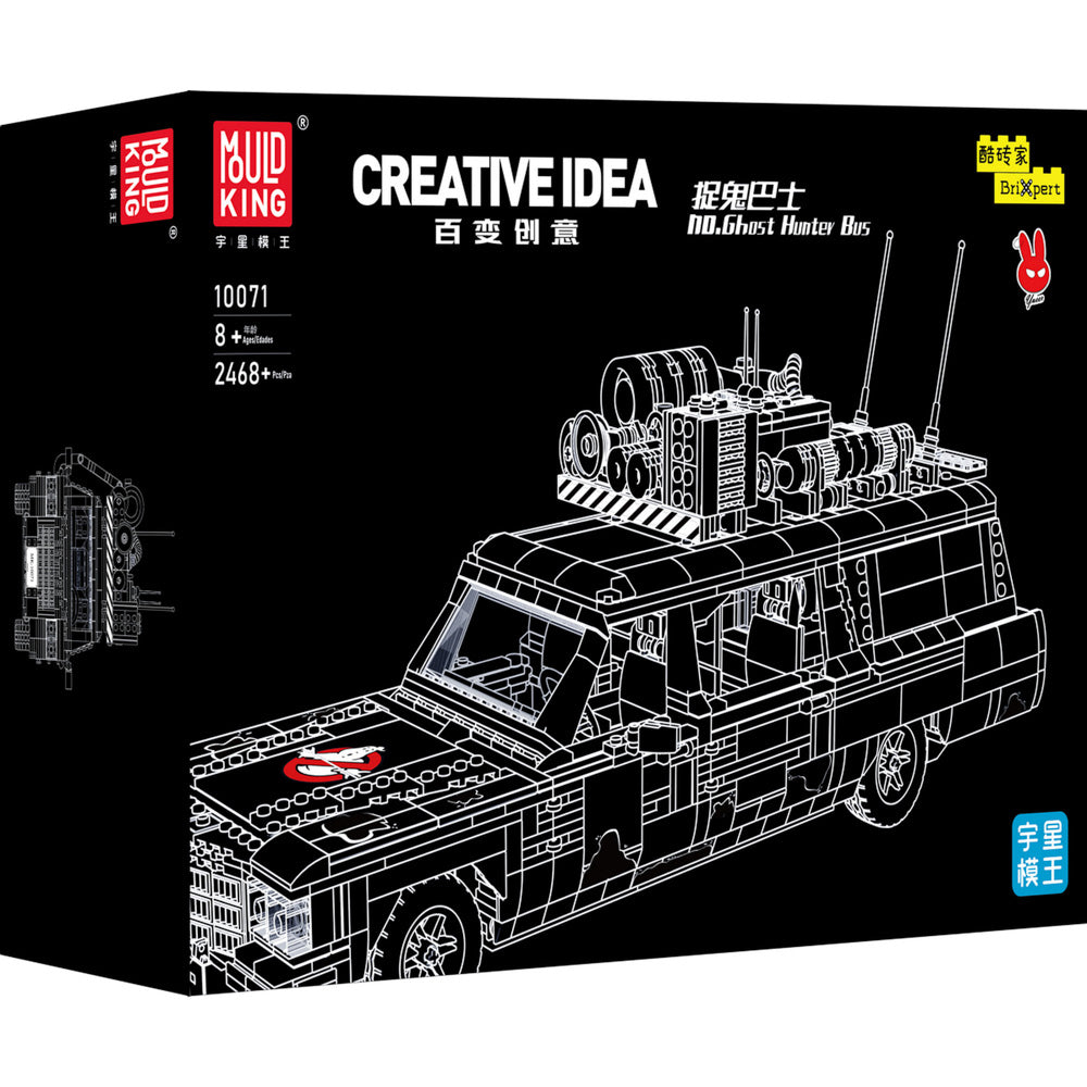 Mould King 10071 Ghost Hunter Bus Model Building Set, in packaging