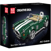 Mould King 10228 Classic AC Cobra Roadster Model Car Building Set, in packaging