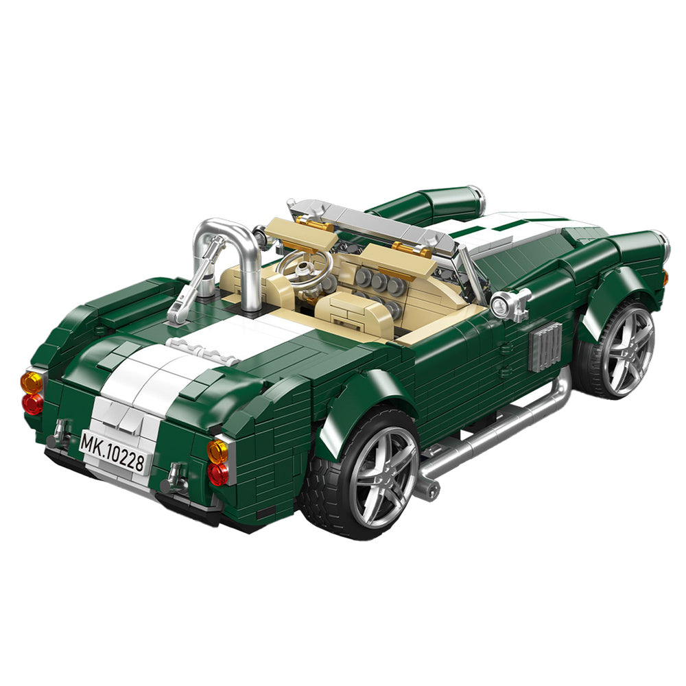 Mould King 10228 Classic AC Cobra Roadster Model Car Building Set