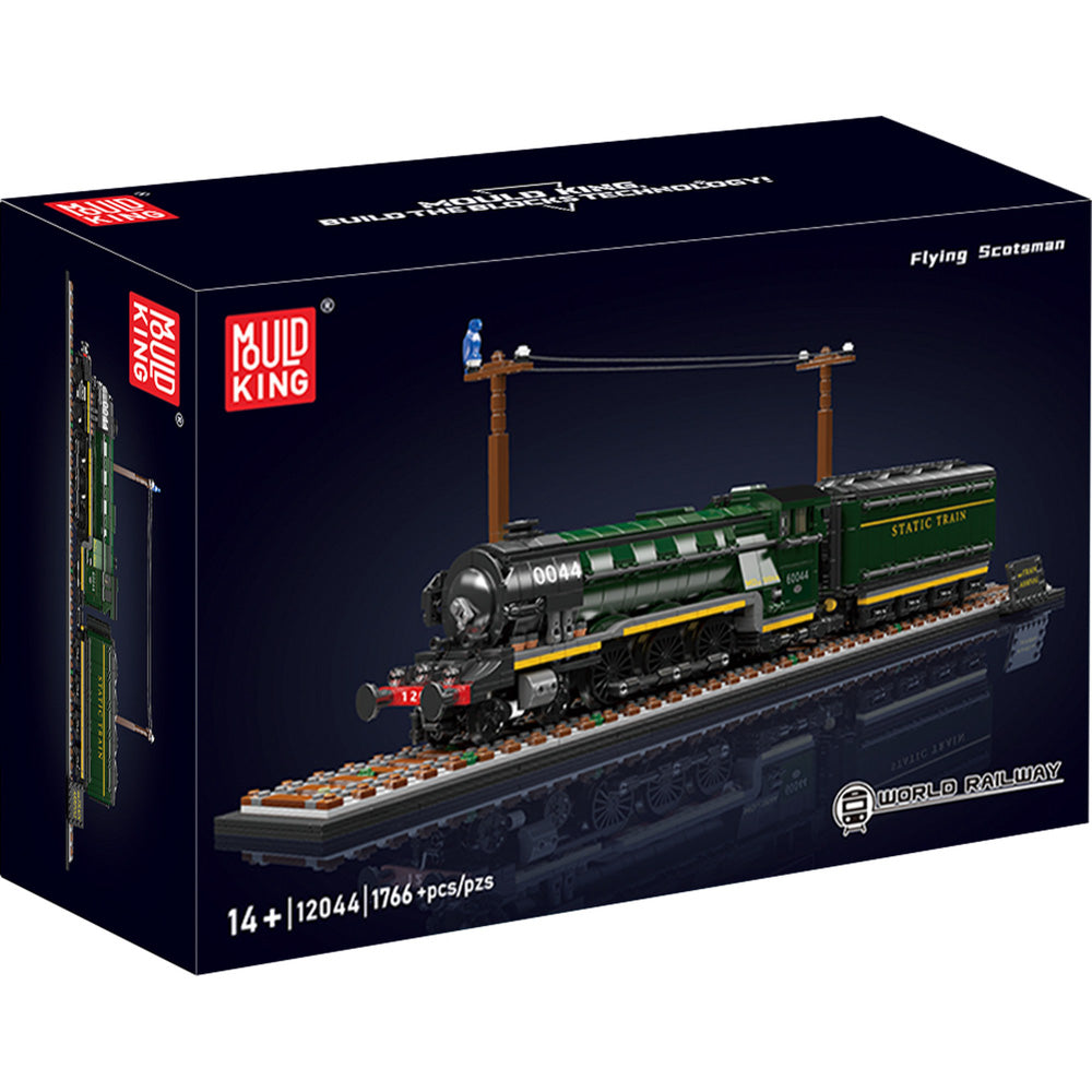 Mould King 12024 4-4-0 Steam Locomotives Train Building Set, in packaging