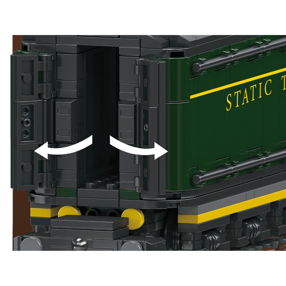 Details of the Mould King 12024 4-4-0 Steam Locomotives Train Building Set