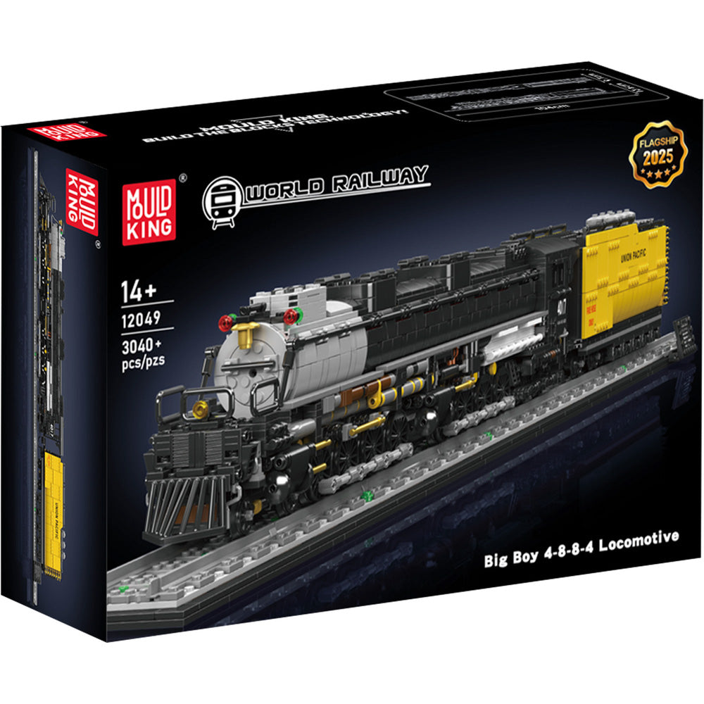 Mould King 12049 Big Boy 4-8-8-4 Steam Train Locomotive Building Set, in packaging