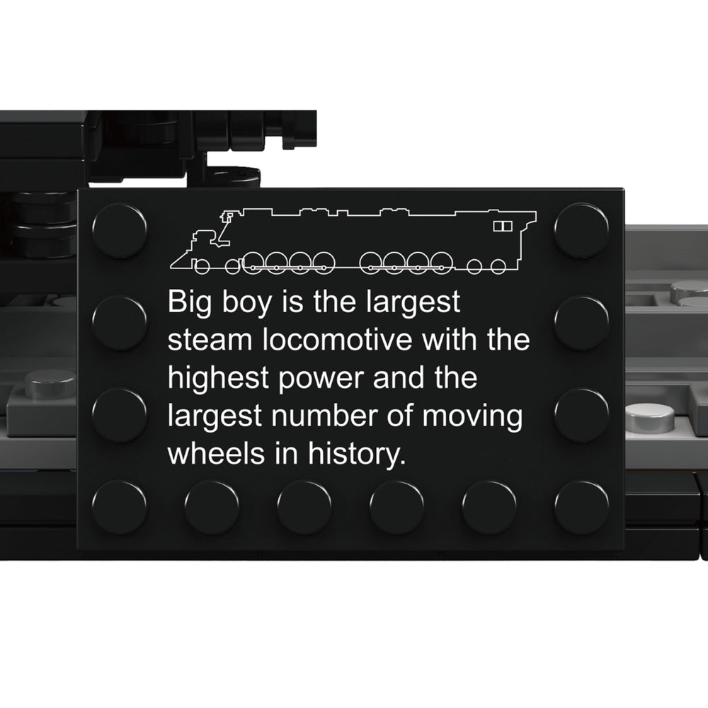 Big boy is the largest steam locomotive train and has the most wheels, in history