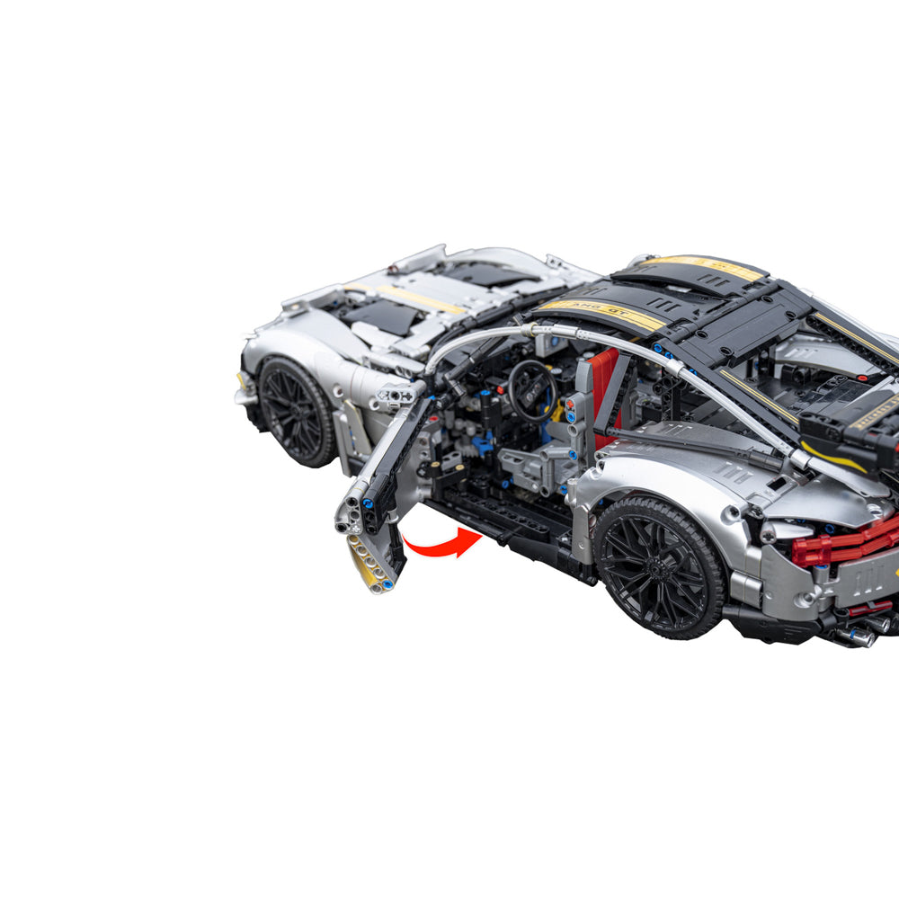 Door detail in the Mould King 13126 AMG GT Quicksilver Sports Remote Control Car Building Set