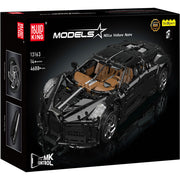 Mould King 13163 Voiture Noire Hyper Remote control Car Building Set, in packaging