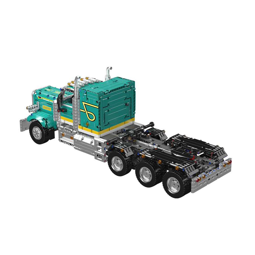 Back view of the Mould King 13201 Peter American Truck Remote control Building Set