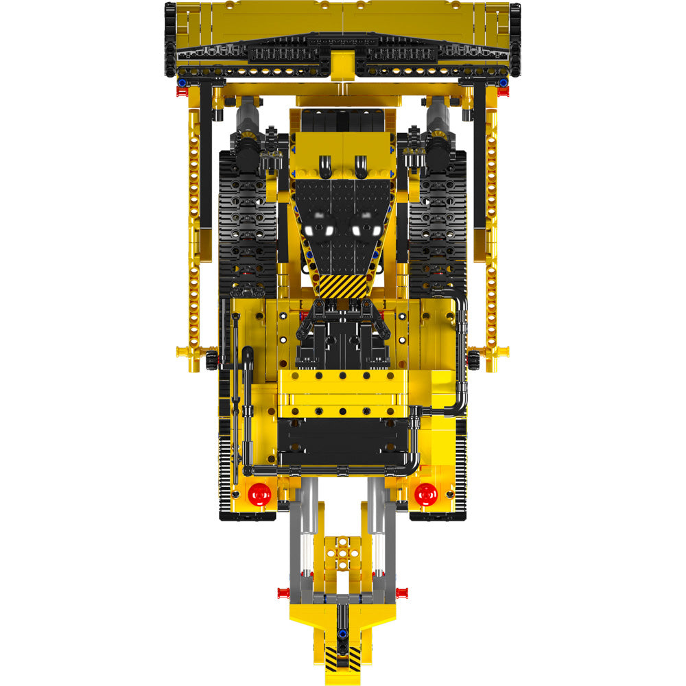 Top view of the Front view of the Mould King 15084 D11 Bulldozer Model RC Building Set