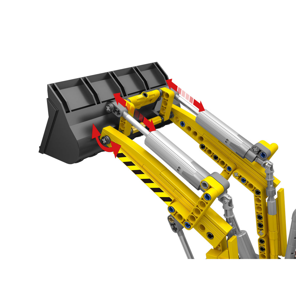 Bucket in the Mould King 17036 Backhoe Loader RC Building Set