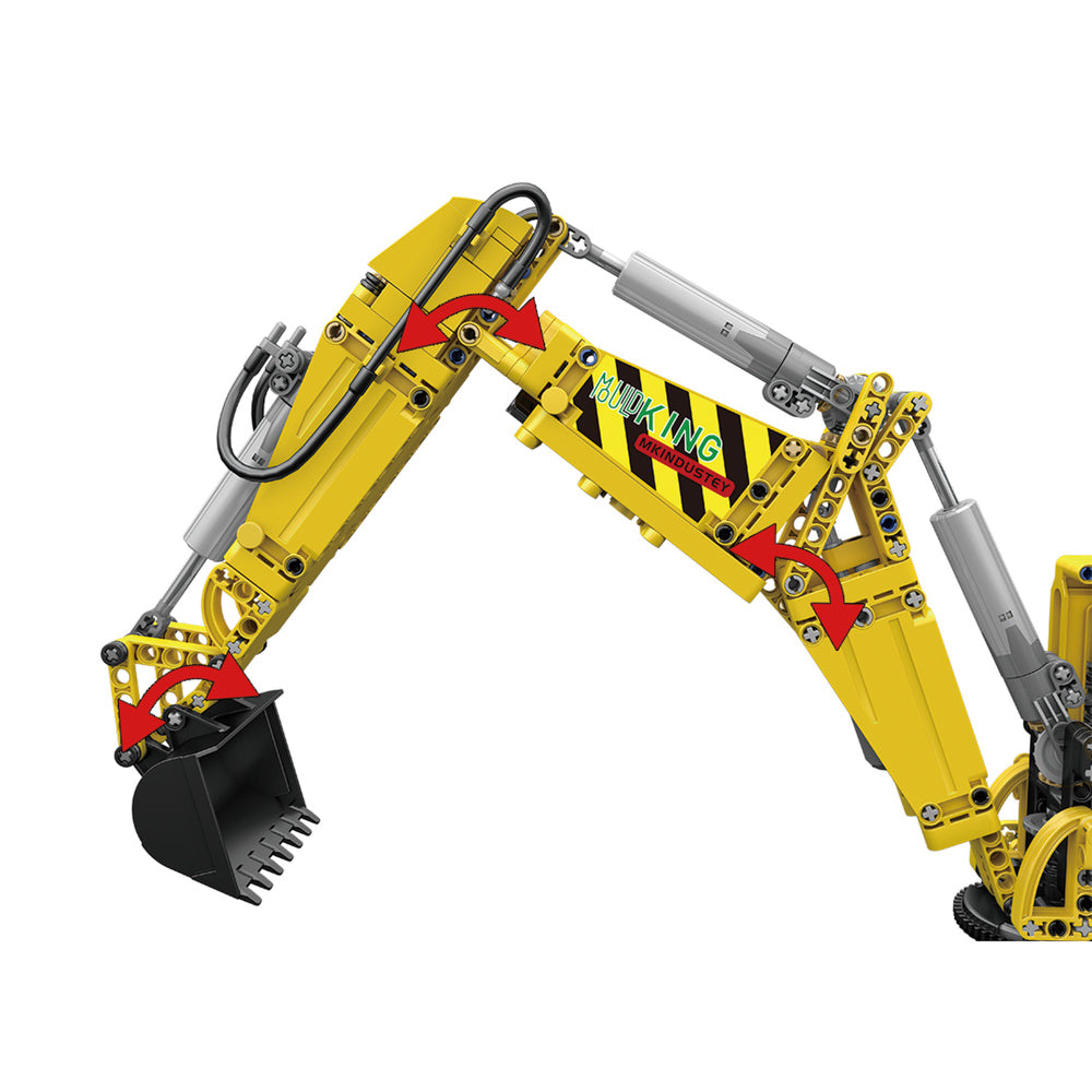 Lift arm in the Mould King 17036 Backhoe Loader RC Building Set