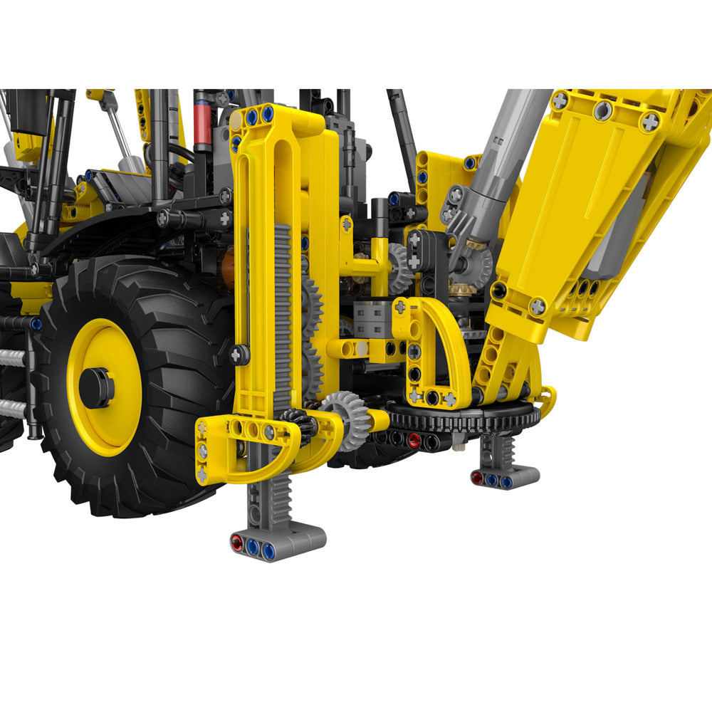 Stabiliser legs in the Mould King 17036 Backhoe Loader RC Building Set