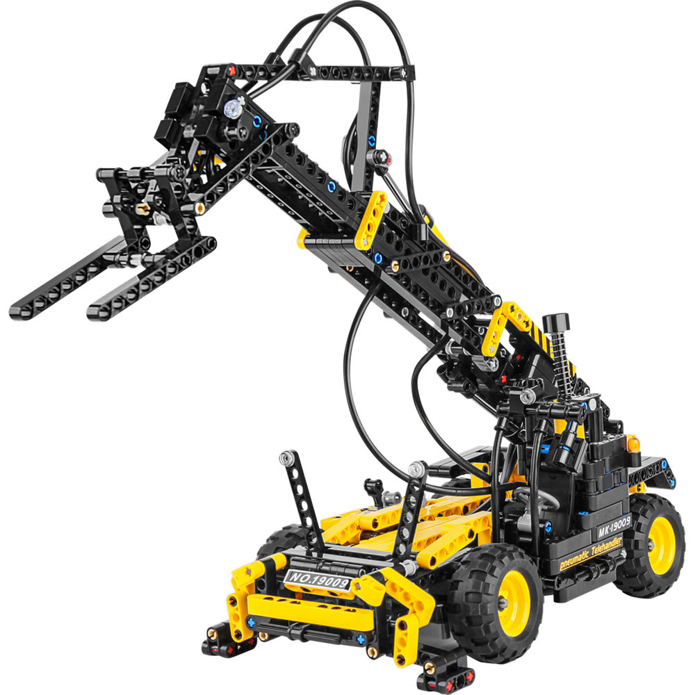 Mould King 19009 Pneumatic Telescopic Forklift Building Toy Set