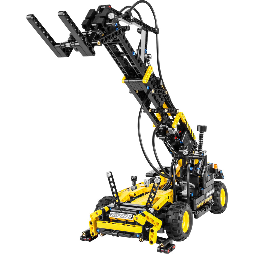 Mould King 19009 Pneumatic Telescopic Forklift Building Toy Set
