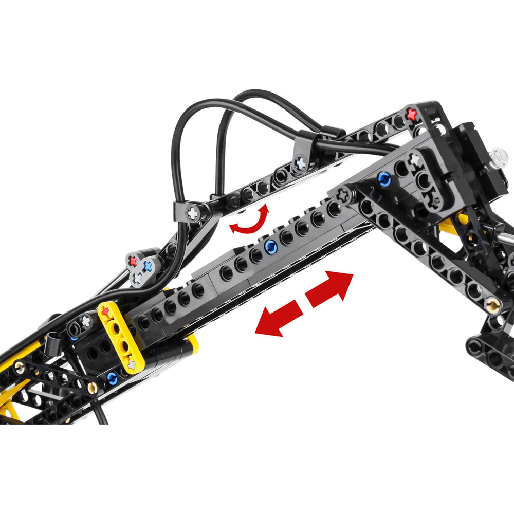 Mould King 19009 Pneumatic Telescopic Forklift Building Toy Set