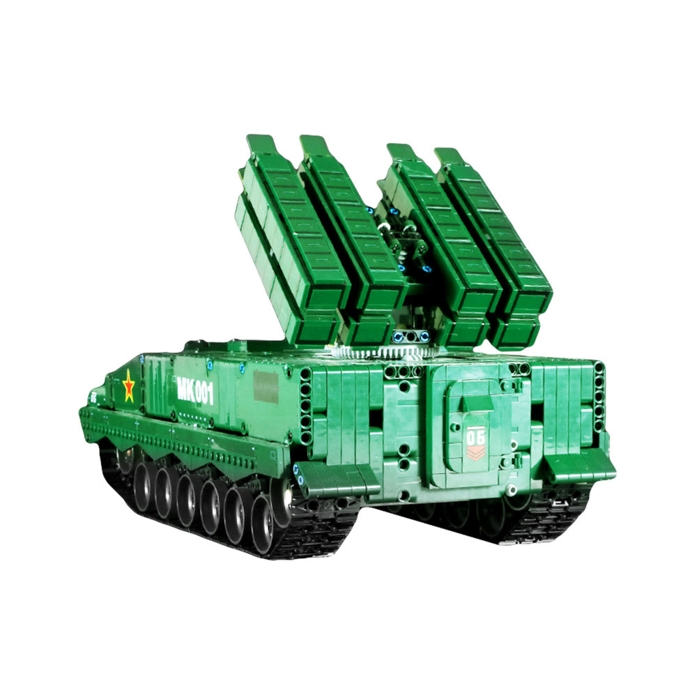 Back view of the Mould King 20001 HJ-10 Anti-Tank Missile Remote control Building Set