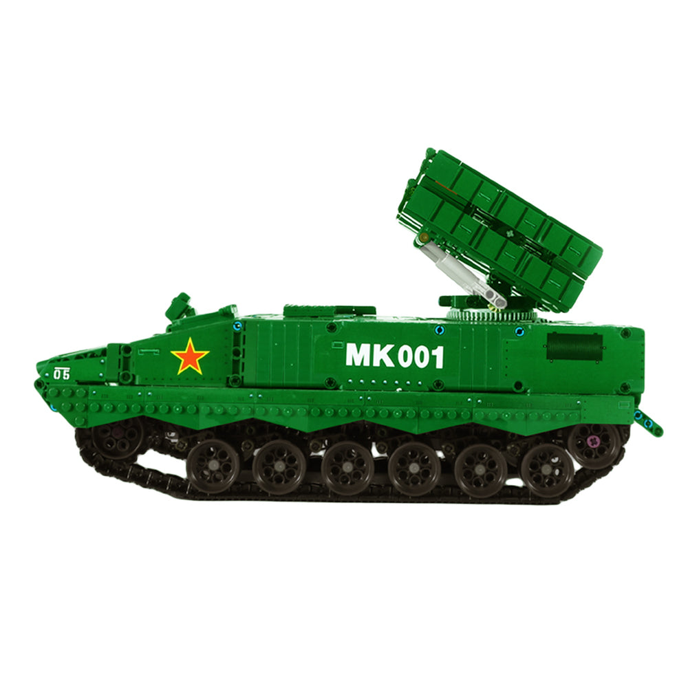 Side view of the Mould King 20001 HJ-10 Anti-Tank Missile Remote control Building Set