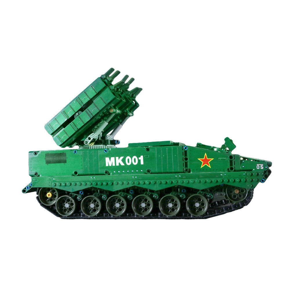 Side view of the Mould King 20001 HJ-10 Anti-Tank Missile Remote control Building Set