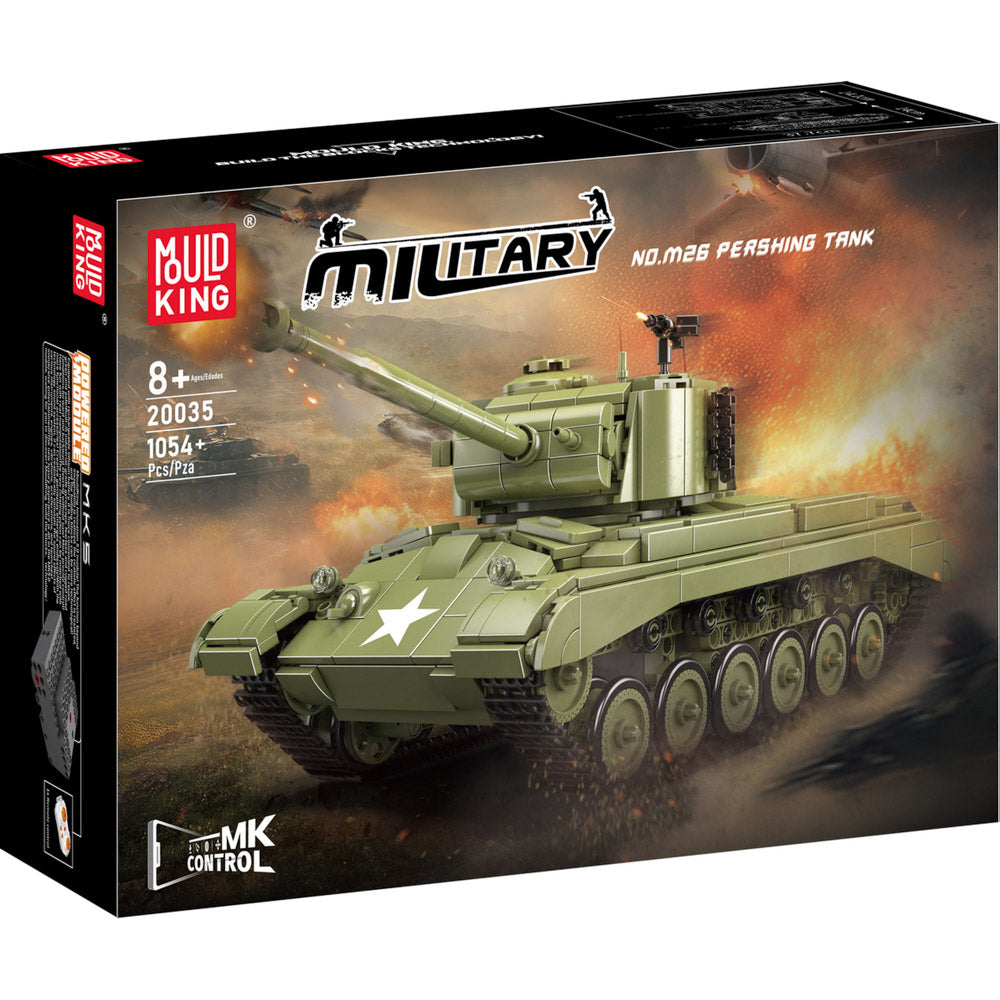 Mould King 20035 M26 Heavy Tank Building Set, in packaging