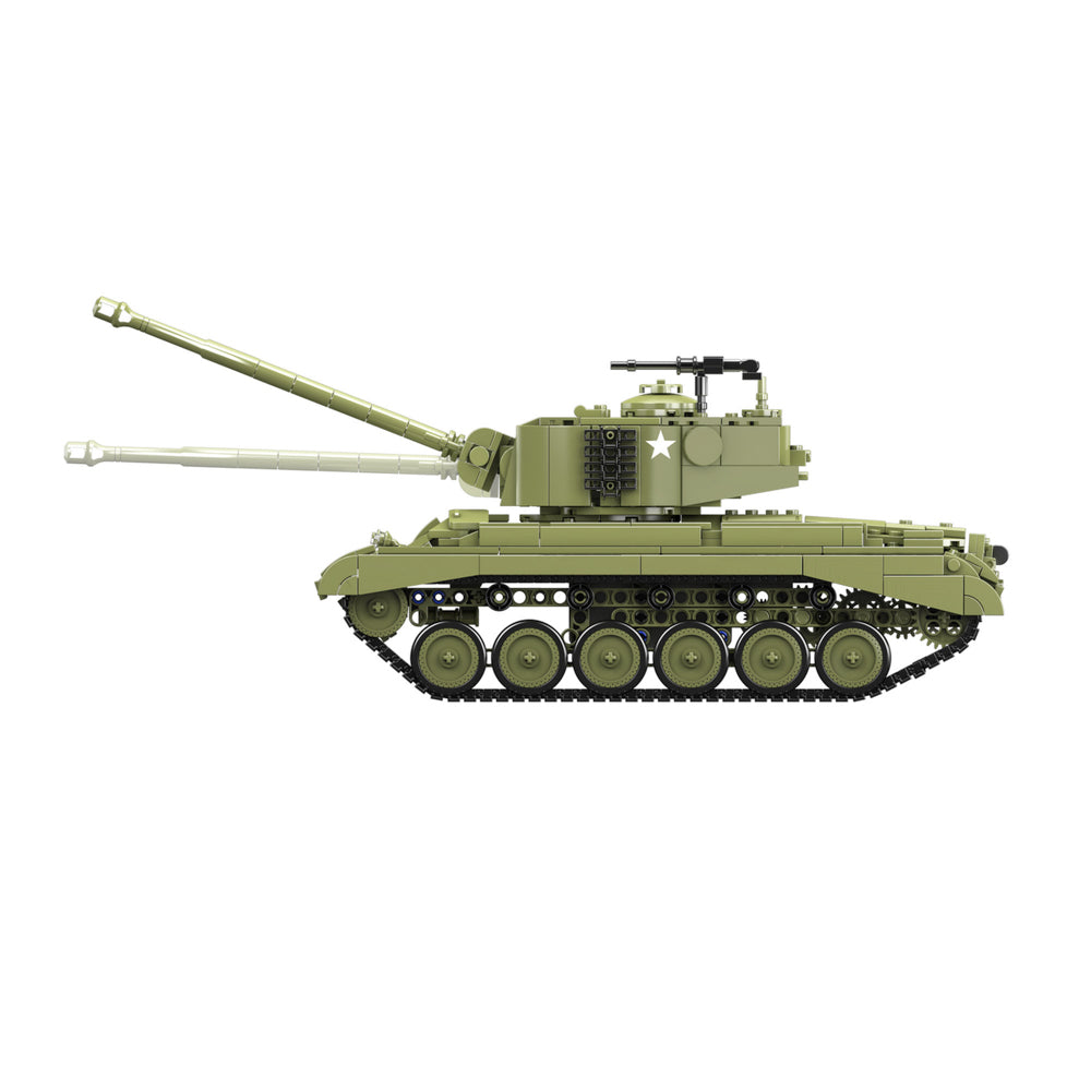 Rotating turret in the Mould King 20035 M26 Heavy Tank Building Set