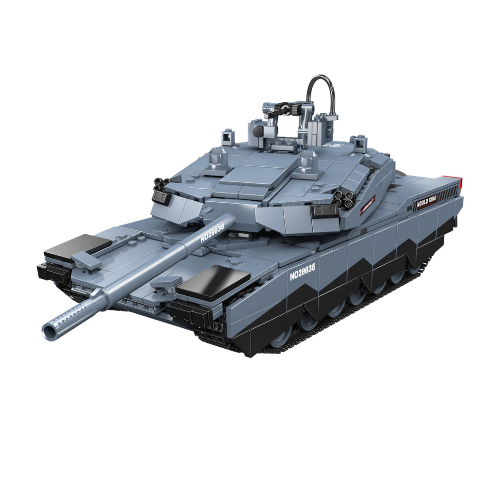 Front view of the Mould King 20036 Military Abrams X Tank Model Building Set