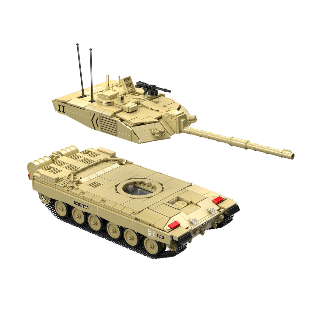 Removable turret in the Mould King 20037 Challenger 2 Battle Tank Building Set
