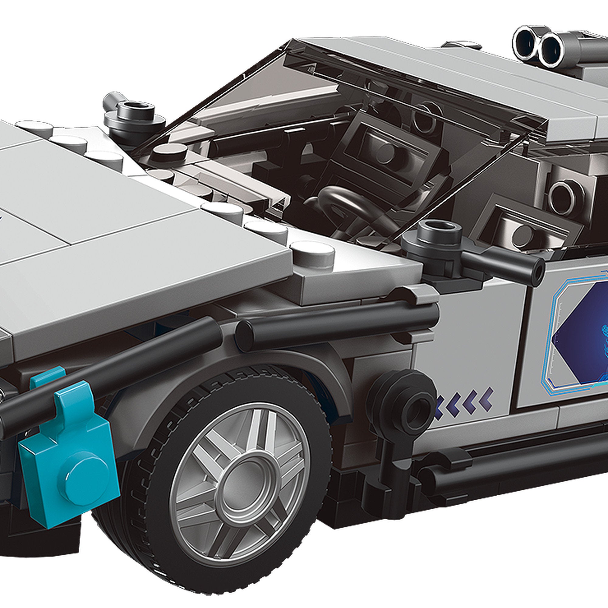 Mould King 27019 DeLorean Time Machine Model Car to Build