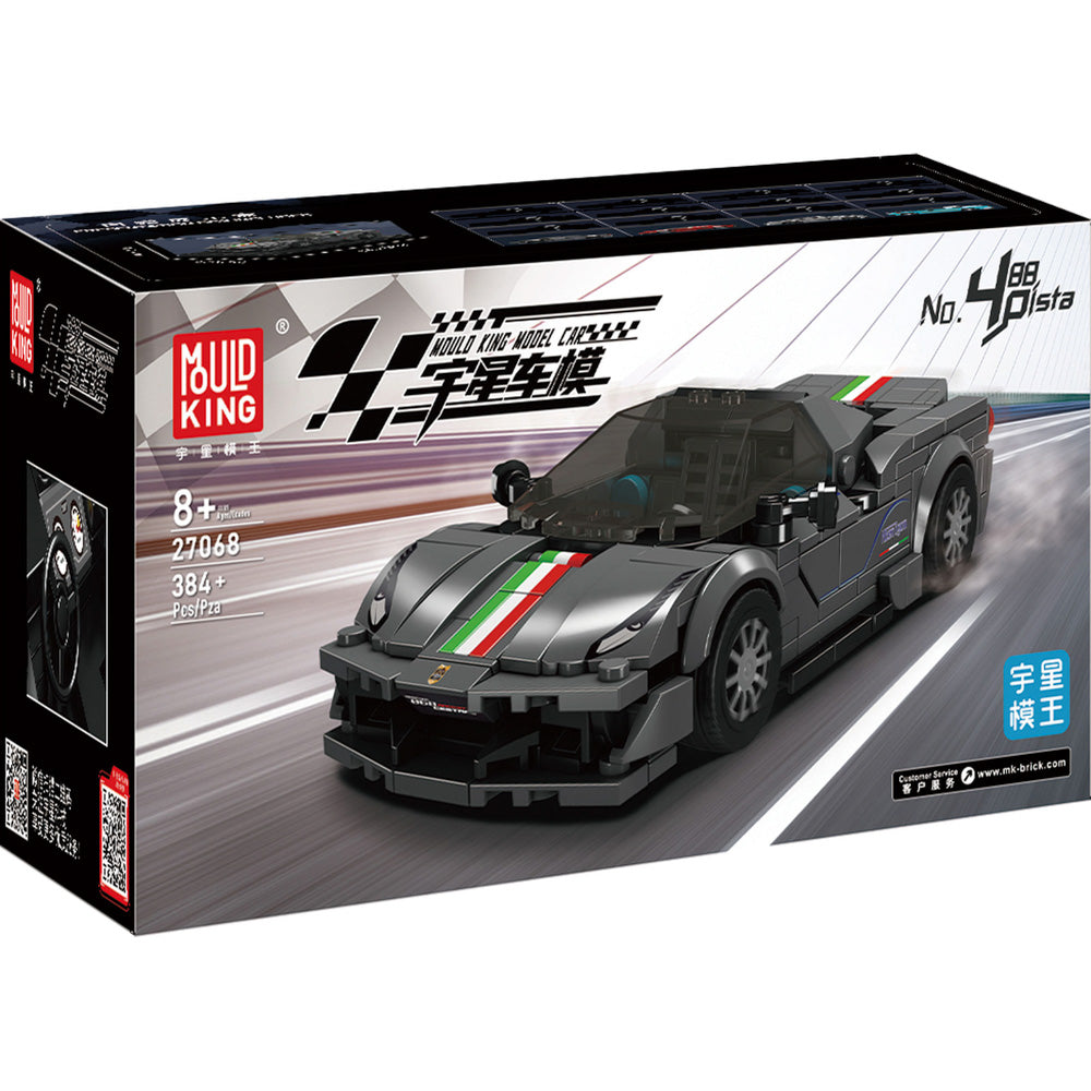 Mould King 27068 The 488 Pista Car Model Building Set, in packaging
