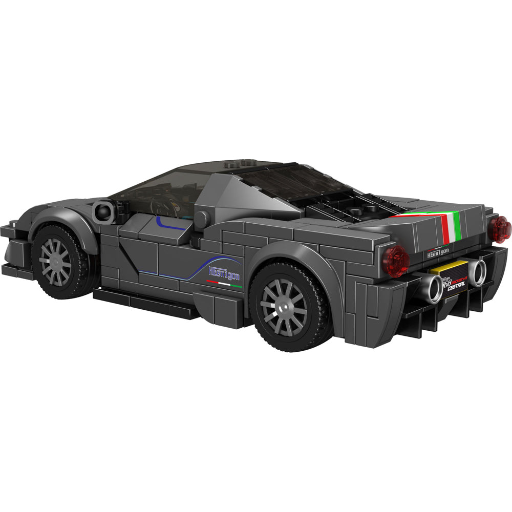 Side view of the Mould King 27068 The 488 Pista Car Model Building Set