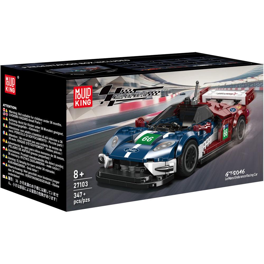 Mould King 27103 LeMans Endurance Racing Car Building Set, in packaging