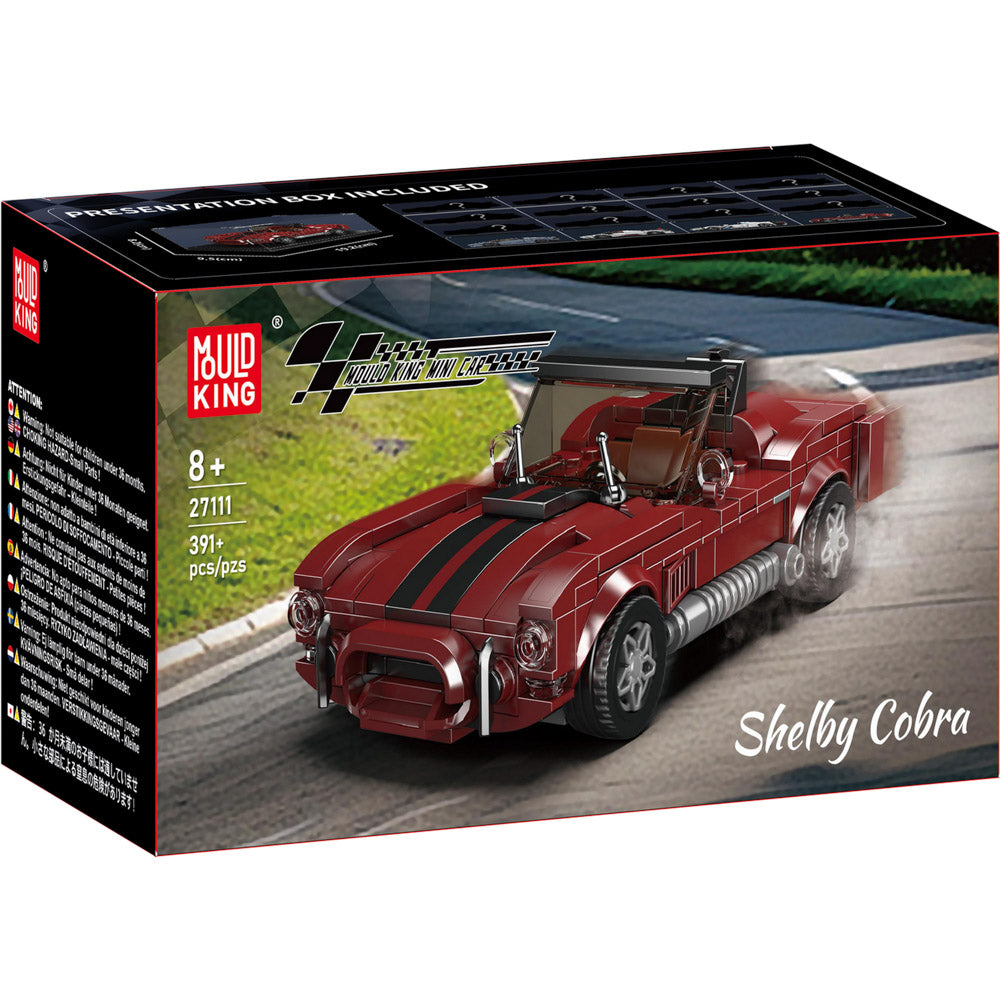Mould King 27111 Shelby Cobra 427 Roadster Building Set, in packaging
