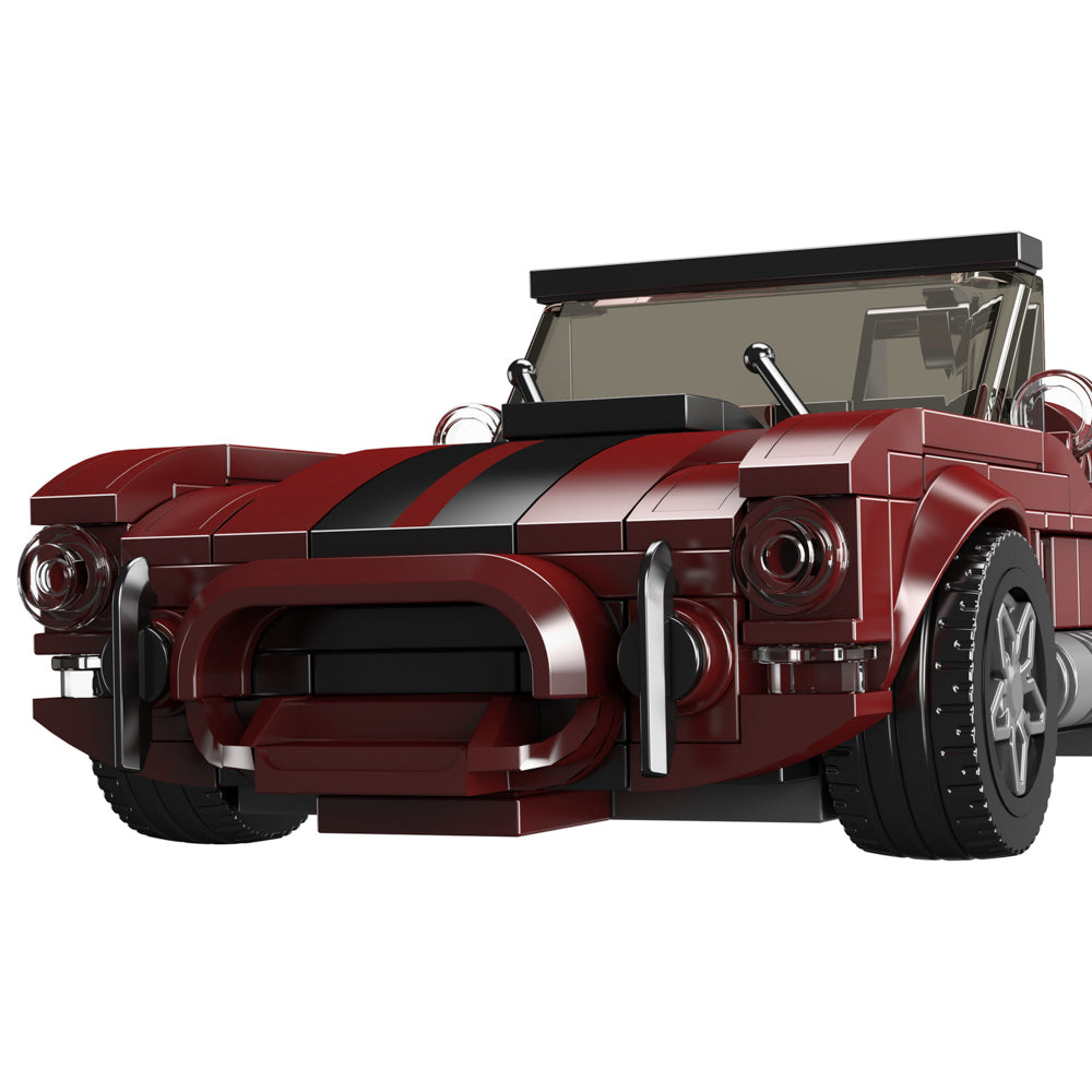 Front view of the Mould King 27111 Shelby Cobra 427 Roadster Building Set