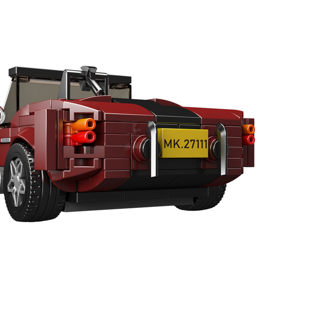 Back view of the Mould King 27111 Shelby Cobra 427 Roadster Building Set