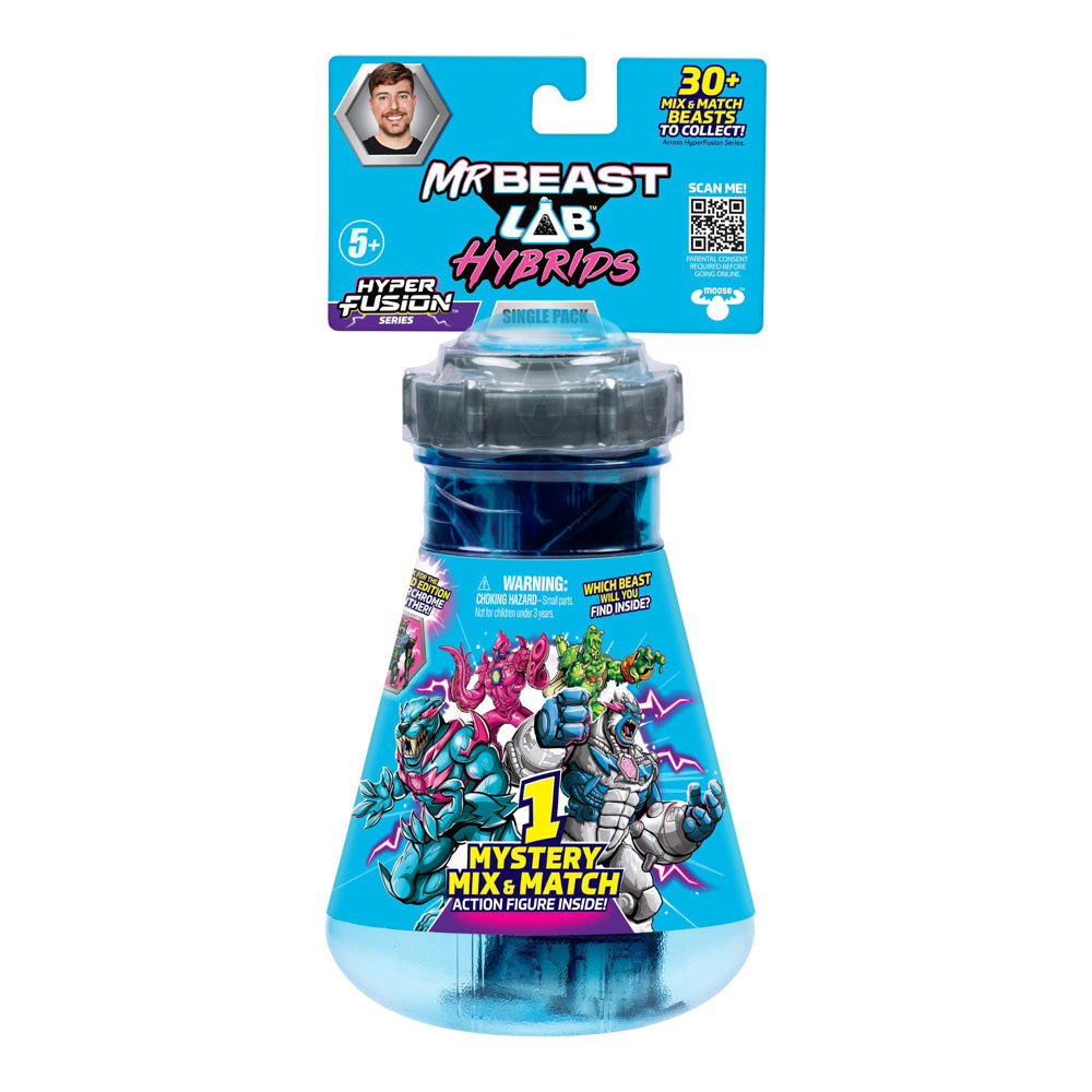 MrBeast Lab Hybrids Hyper Fusion Mix & Match Figure Blind Bag toys, in packaging