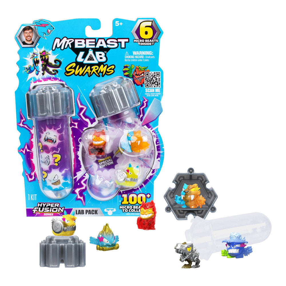 MrBeast Lab Swarms Hyper Fusion Toys - 6-Pack